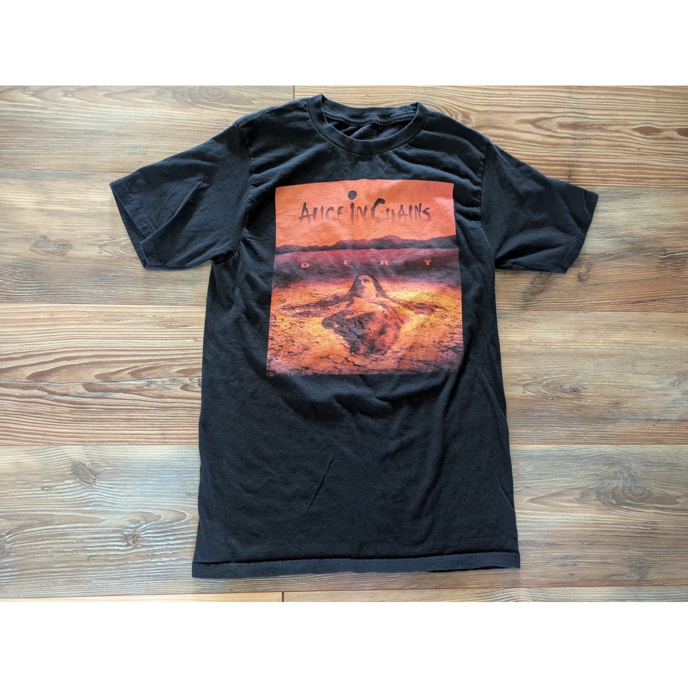 Alice In Chains Dirt American Classics Grunge Black Short Sleeve T-Shirt Small
